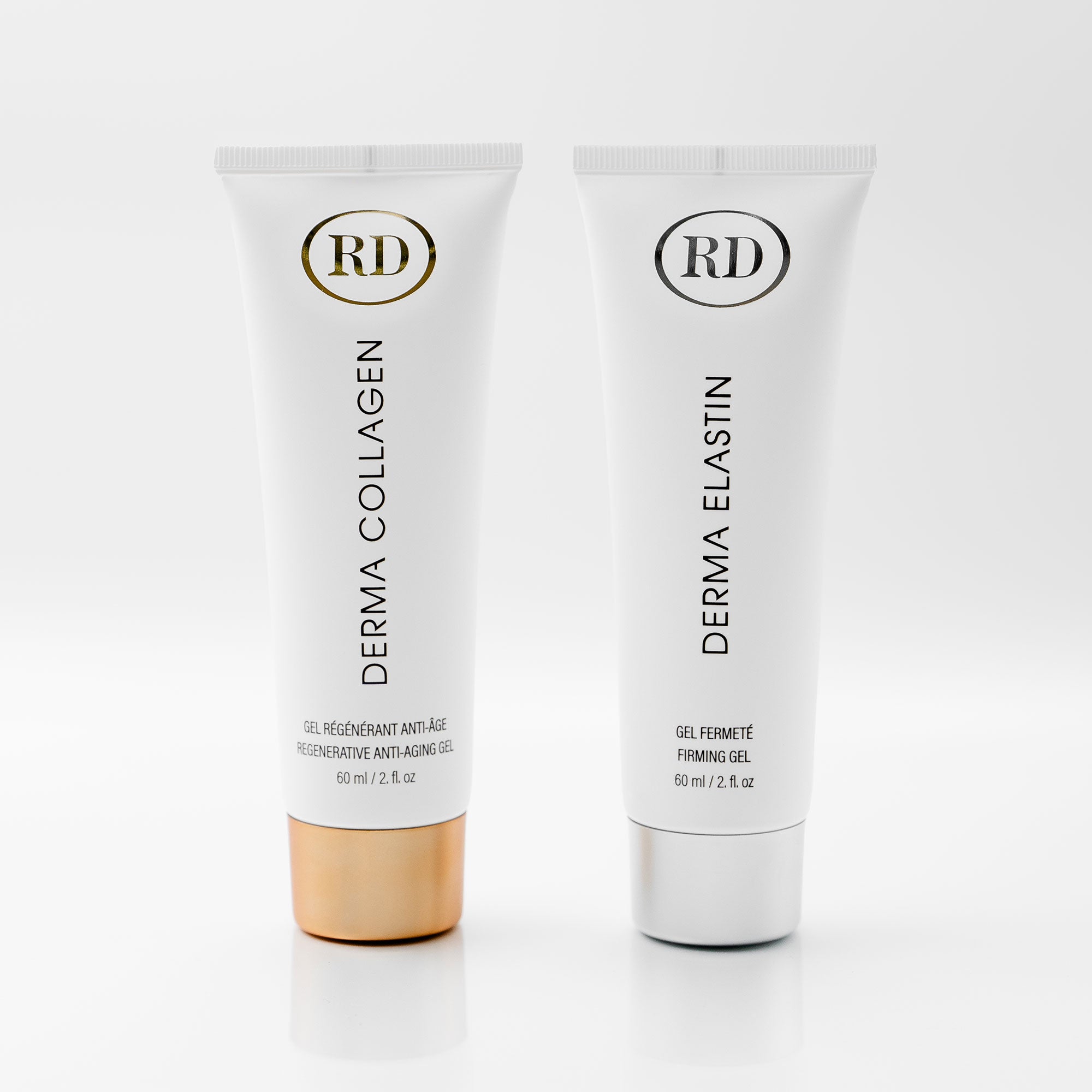 Duo Gel Régénérant Anti-Âge Derma Collagen et Gel Fermeté Derma Elastin 60ml | RD Cosmetic